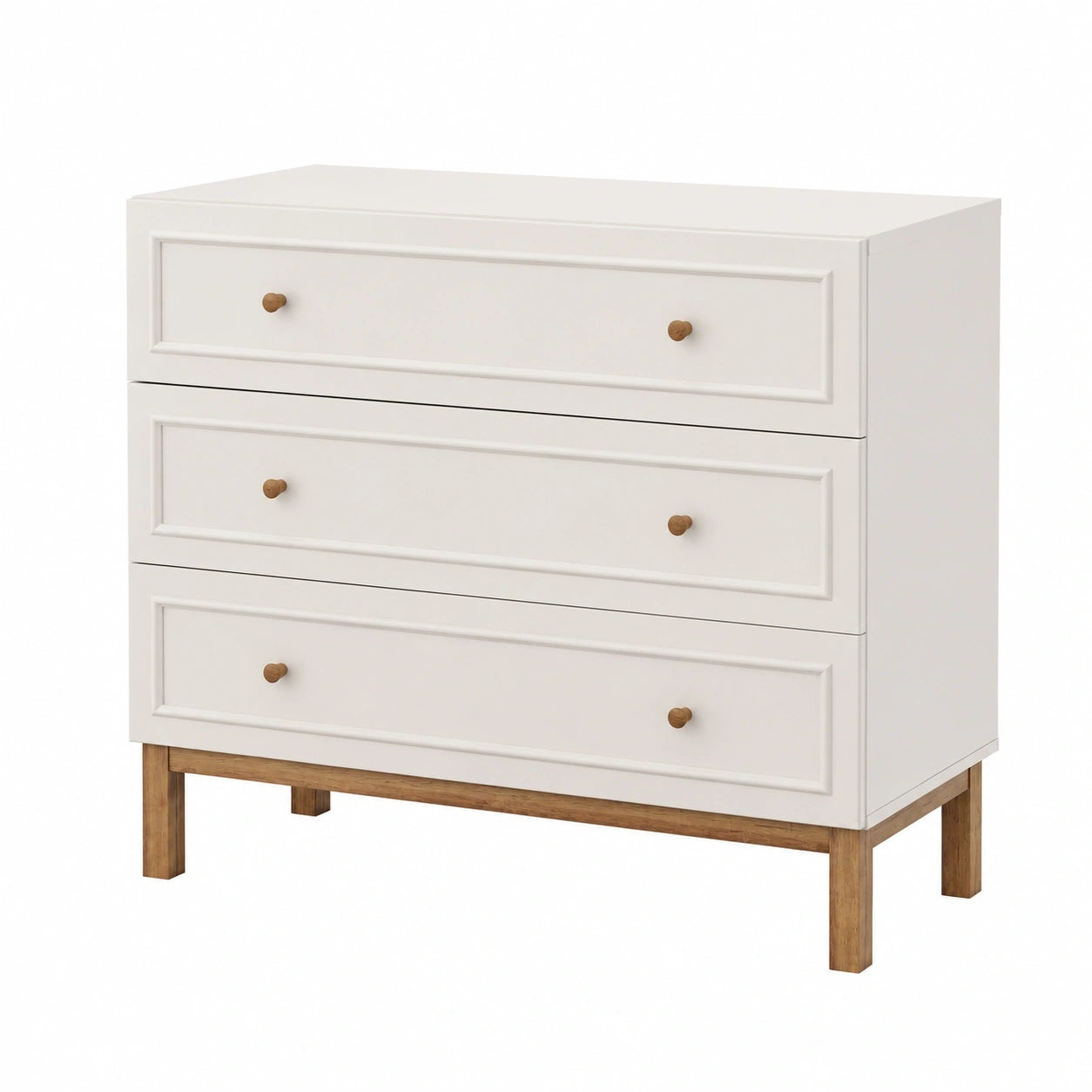Forte Kommode mit 3 Schubladen, Modernes Design in Secret Grey, 100 cm breit