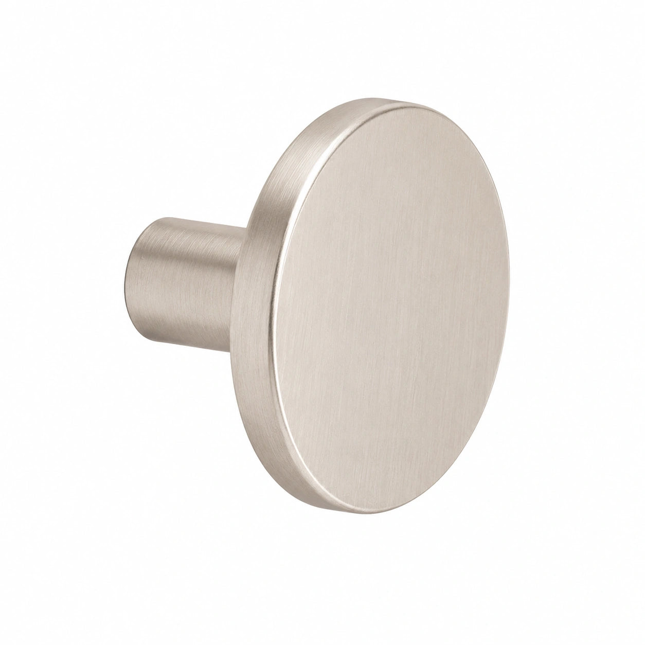 Gedotec Antiker Möbelknopf rund aus Metall | Edelstahl-Look | Ø 26 mm | Für Küchen, Schränke & Türen | Inkl. Befestigungsschrauben