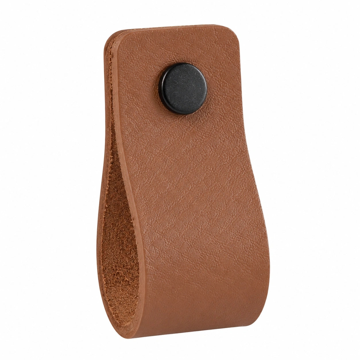Hochwertige Ledergriffe für Möbel - Taupe, 12er Set, 12,5 x 2,5 cm - Ideal für Küche, Bad und Schränke