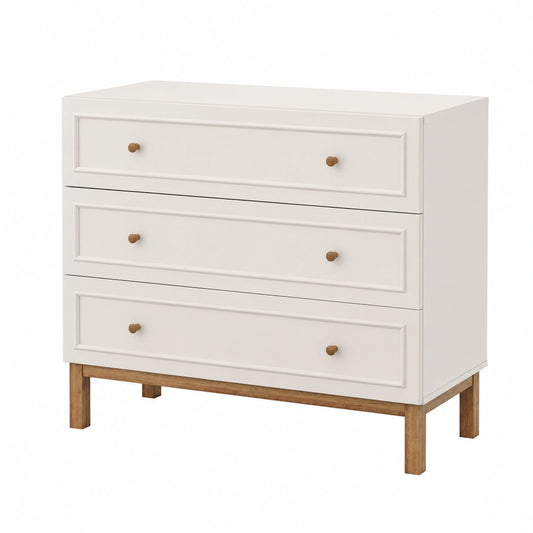 Forte Kommode mit 3 Schubladen, Modernes Design in Secret Grey, 100 cm breit